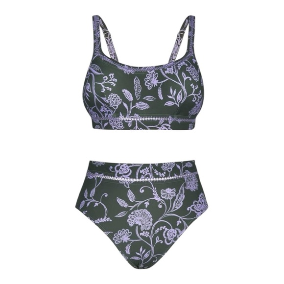 NWT-CUPSHE-WOMENS SWIMSUIT-HIGH WAIST-SIZE MEDIUM - Picture 4 of 13